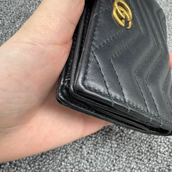 GUCCI GG Marmont Leather Bifold Wallet 235-031425 - Picture 10 of 14